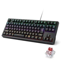 iClever ゲーミングキーボード テンキーレス 赤軸 メカニカル キーボー