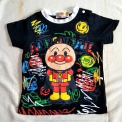 used 90 アンパンマンTシャツ　ブラックのサムネイル