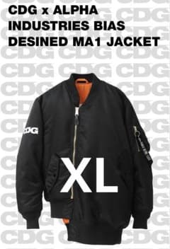 川久保玲着用　CDG x ALPHA BIAS MA-1 JACKET 黒 m40196853383_1.jpg?1768036911