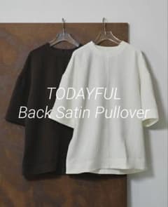 新品未使用】TODAYFUL Back Satin Pullover WHT - メルカリ