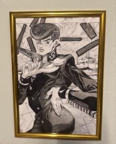 ジョジョの奇妙な冒険の絵(自作)フレーム付きのサムネイル