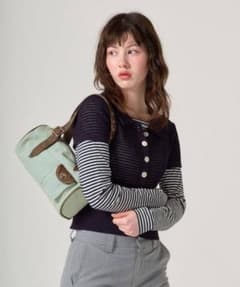 Tina:Jojun バイカラー デニムミニバッグのサムネイル