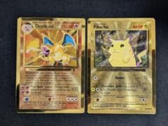 ピカチュウ　25th リザードン 25th メタルカード ピカチュウ リザードン 25thプロモ メタルカード 英語版 - メルカリ