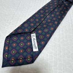 Yuki様売約済　e.marinella シルク ネクタイ ハンドメイド 美品 マリネッラナポリMarinellaシルクネクタイNapoliイタリア製