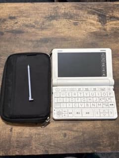 CASIO 電子辞書 ホワイト 専用ケース付き　xd-sv4750 高校生のサムネイル