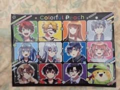 カラフルピーチ ボタン付きクリアファイル A4サイズのサムネイル