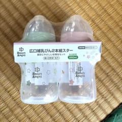新品未開封 SmartAngel 広口哺乳びん 250ml 2本組のサムネイル