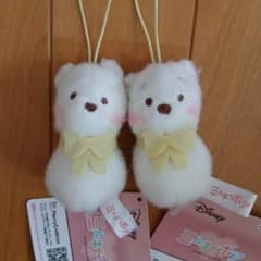 ディズニー ミルキーボアプチ 雪だるまマスコット くまのプーさん 2個セット