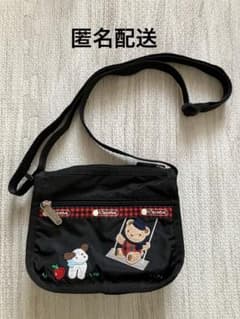 ファミリアショルダーバッグ レスポートサックコラボ 赤チェック レア