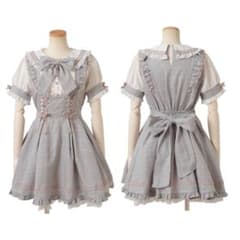 リズリサ ハート衿プリーツフリルワンピース - メルカリ