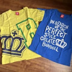 ベビードール Tシャツ130 ２枚セットのサムネイル