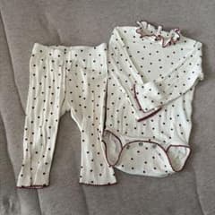 H&M ベビー ロンパース レギンス セット ハート柄のサムネイル
