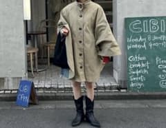 moussy ポンチョコート ボタン付きポンチョスタイルジャケットのサムネイル