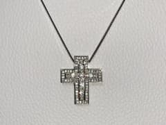 white gold cz diamond separate necklaceのサムネイル