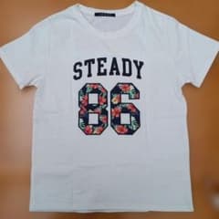 値下げINGNI 半袖 Tシャツ ホワイト STEADY 86 花柄のサムネイル