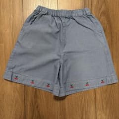 ファミリア キッズ用デニム風ショートパンツ キュロット 130 - メルカリ