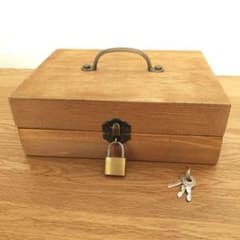 鍵付木製金庫+【受注生産】イベント用金庫　#NICORO木製金庫のサムネイル