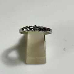 SILVER925ダイヤモンドツイストデザイン リング