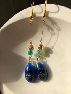 オルゴナイトピアス✳︎龍ノ雫のサムネイル