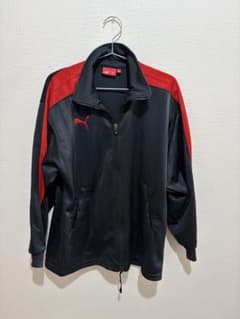 PUMA トラックジャケット ブラック レッド SSサイズのサムネイル
