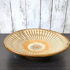 小鹿田焼 皿 飛び鉋 陶器のサムネイル