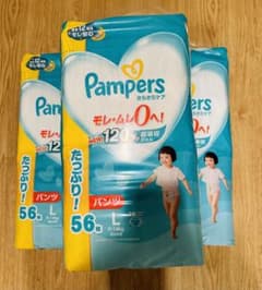 新品 未開封 パンパース パンツタイプ Lサイズ 56枚×3袋のサムネイル