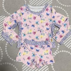 fafa フェフェ 花柄フェアリー長袖水着セットのサムネイル