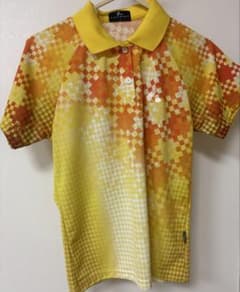 LUCENT オレンジイエローポロシャツ 半袖のサムネイル