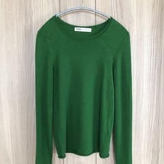 ZARA グリーンニット　S相当のサムネイル