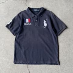 ポロ ラルフローレン FRANCE ビッグポニー ポロシャツ ネイビー swag