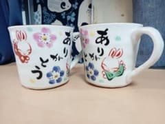 夕立釜　マグカップ　２個セットのサムネイル