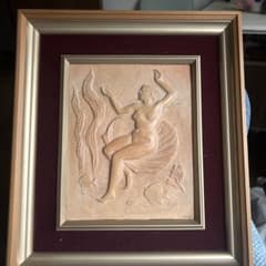 Kei女性像 レリーフアート ゴールドフレーム 陶芸 竹下慶一 Kei女性像 レリーフアート ゴールドフレーム 陶芸 竹下慶一 - メルカリ