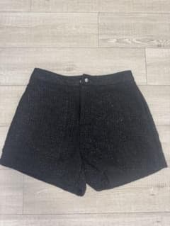 ショートパンツ ブラック きらきらのサムネイル