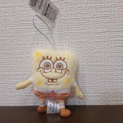 スポンジ・ボブ ふわもこワッペンマスコット　パトリック ぬいぐるみ　ストラップ