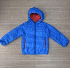 mont-bell 120 リバーシブル中綿コート 青 赤のサムネイル