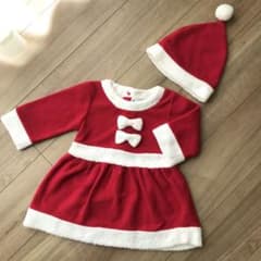 サンタ　コスチューム　コスプレ　ワンピース　帽子　セット　80のサムネイル