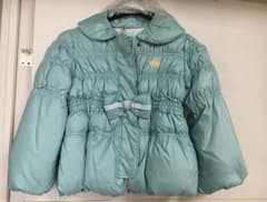 tocca 120 ダウンジャケット ダウンコート ミントグリーン 子供服リボンのサムネイル