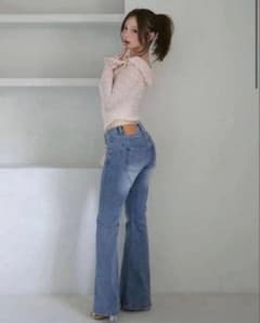 andmary heart hip flare denim Mサイズのサムネイル