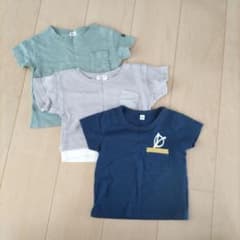ベビー用Ｔシャツ３枚セット　80cm　半袖のサムネイル