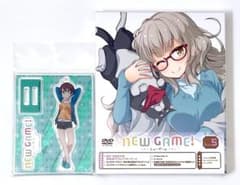신품 미개봉 DVD NEW GAME! Lv.5 한정 특전 아크릴 스탠드 포함