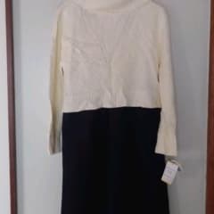 新品　授乳服　マタニティー　授乳口付き　ワンピース　　ニット　スカートのサムネイル