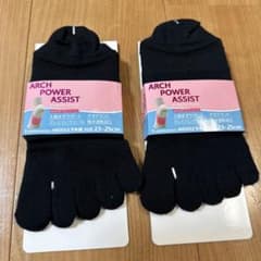 ARCH POWER ASSIST 5本指ソックス 23-25cm 2足組のサムネイル