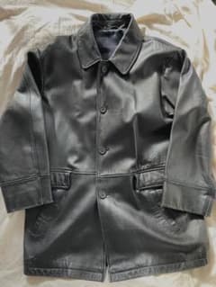 vintage leather car coat レザージャケット カーコートのサムネイル