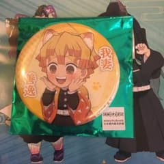 鬼滅の刃 我妻善逸 缶バッジ 未使用新品 ナンジャタウン 猫耳 - メルカリ