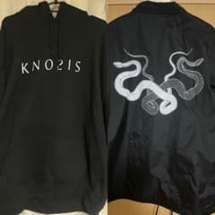 Knosis XXL パーカー&コーチジャケット 黒×白 2点セット Knosis XXL パーカー&コーチジャケット 黒×白 2点セット - メルカリ