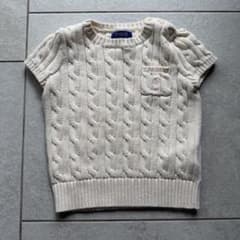 Polo Ralph Lauren ケーブルニット 半袖 ホワイト 5 - メルカリ