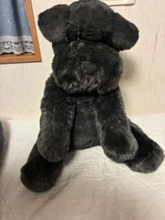 【未使用品】アミューズ くったりシュナウザー モノトーン BIGぬいぐるみのサムネイル