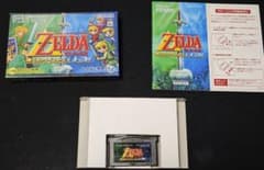 GBA ゼルダの伝説 神々のトライフォース＆4つの剣 箱説付のサムネイル