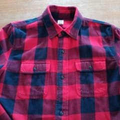GAP KIDS 赤黒チェック柄長袖シャツ XXL (14-16)のサムネイル