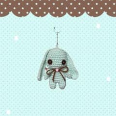 ハンドメイド編み物あみぐるみうさぎ天使ウィッシュコア平成女児ゆめ